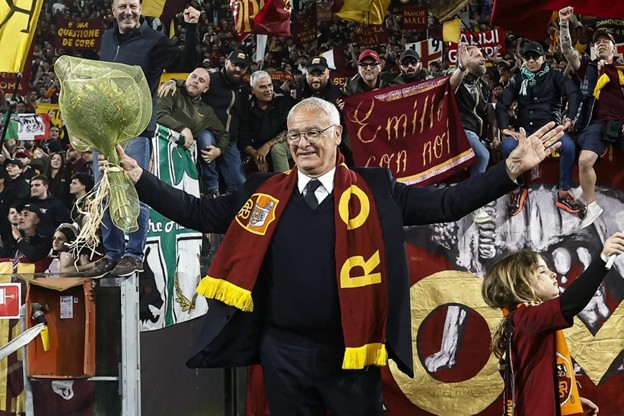 Roma head coach Claudio Ranieri