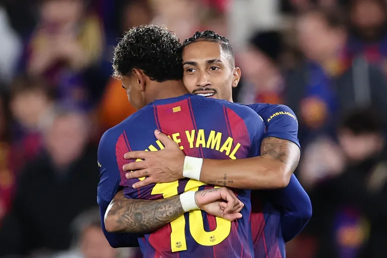 UFOOTBALL Raphinha scores two goals