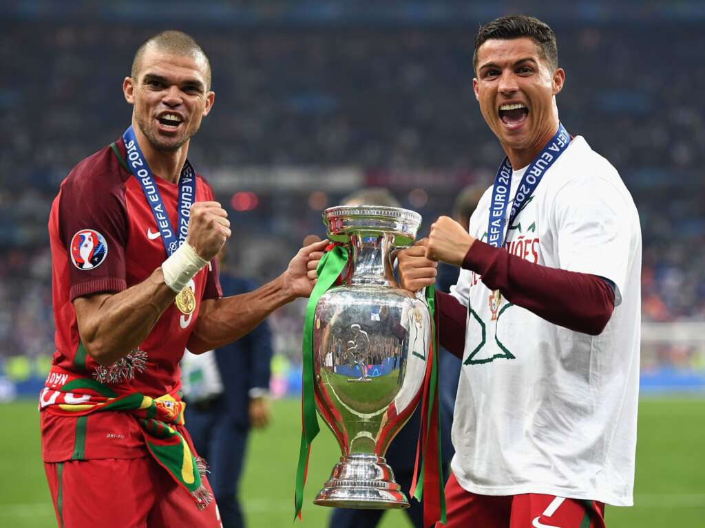 UFOOTBALL Pepe and Cristiano Ronaldo