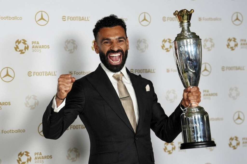 UFOOTBALL SALAH PFA PLAYER OF THE YEAR 2025