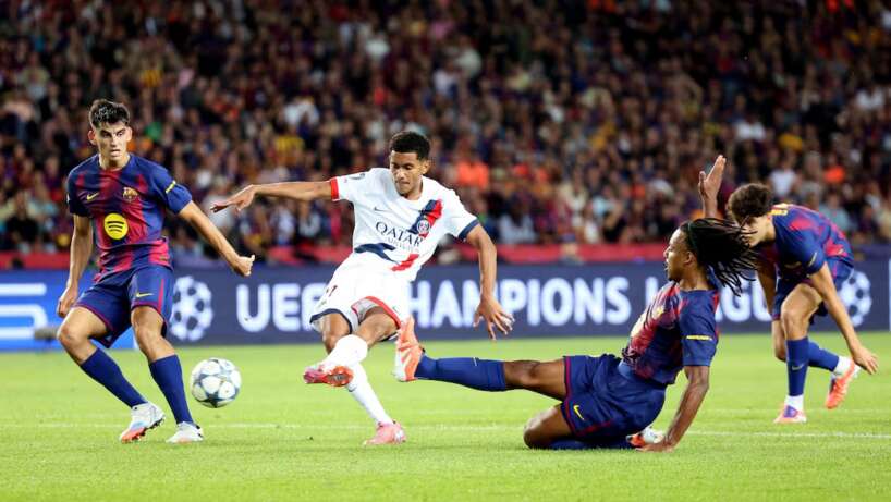 UFOOTBALL PSG 2-1 win at Barcelona