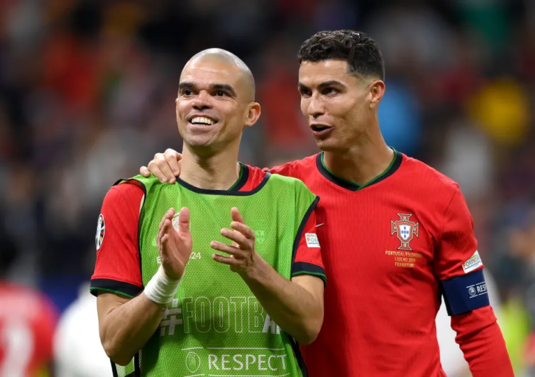 UFOOTBALL Cristiano Ronaldo and Pepe Portugal