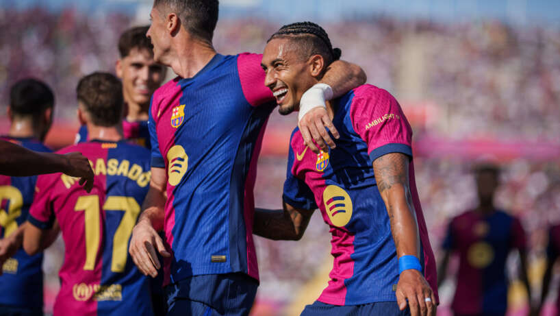 UFOOTBALL Lewandowski and Raphinha