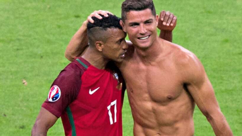UFOOTBALL Nani and Ronaldo