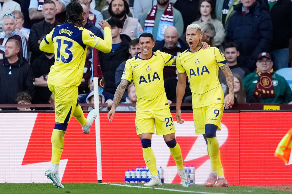 UFOOTBALL Aston Villa 1-2 Tottenham