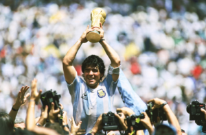 UFOOTBALL Diego Maradona at World Cup 1986