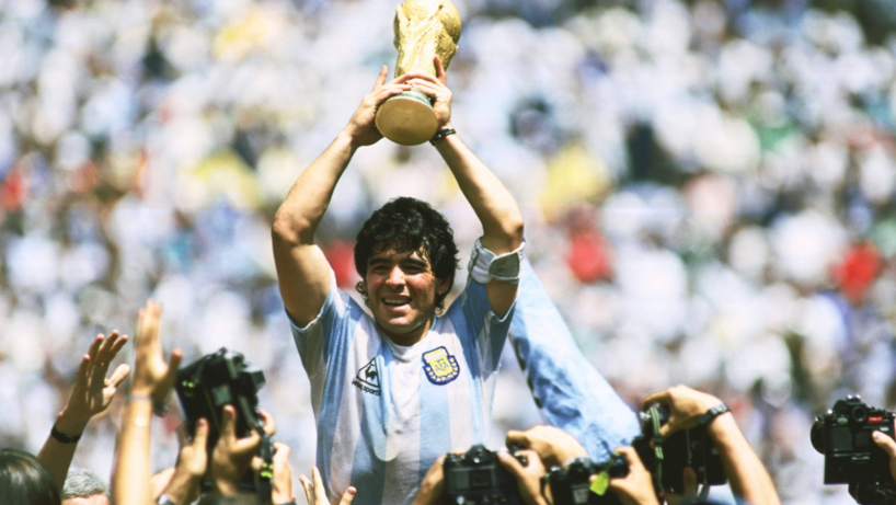 UFOOTBALL Diego Maradona at World Cup 1986