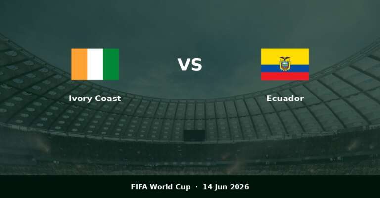 科特迪瓦 vs 厄瓜多尔 预测 | 国际足联世界杯