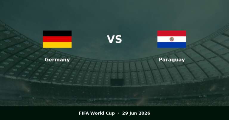 德国 vs 巴拉圭 预测 | 国际足联世界杯