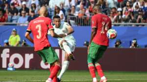 Ufootball france win morocco